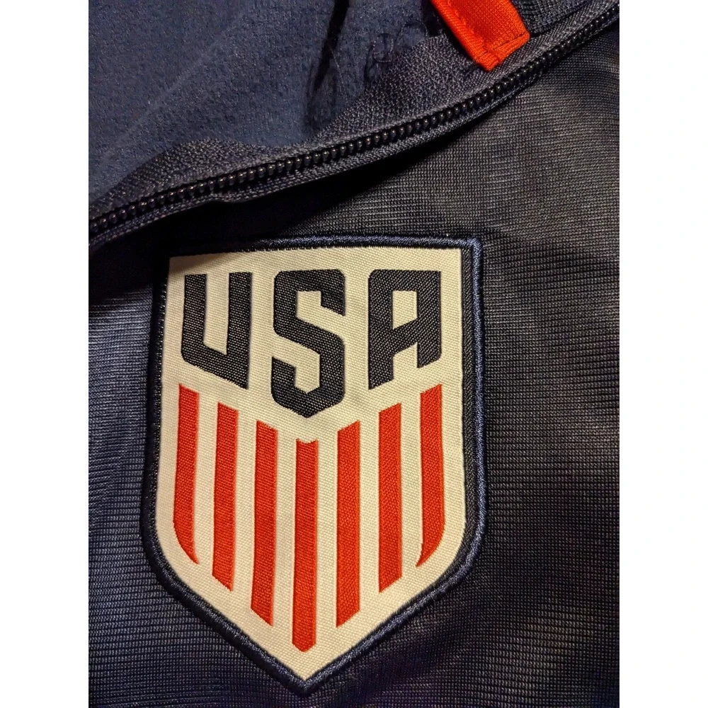 US Soccer National Team: Dark Blue Red Jacket  Full‎ Zipper Sz. Small